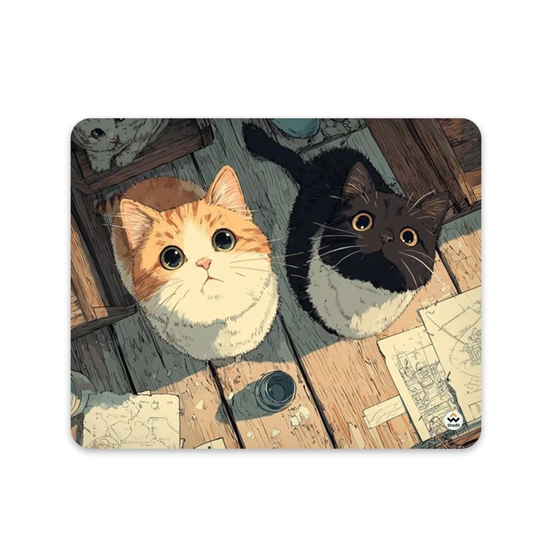 ماوس پد شادیت مدل گربه کد37 سایز 24*19 سانتی متر