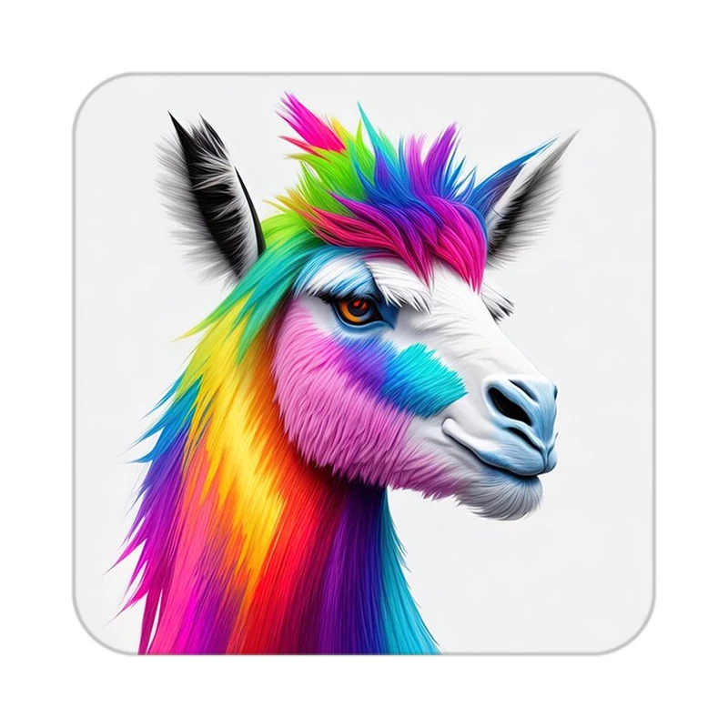 زیر لیوانی کاکتی طرح حیوانات رنگی مدل mp26954