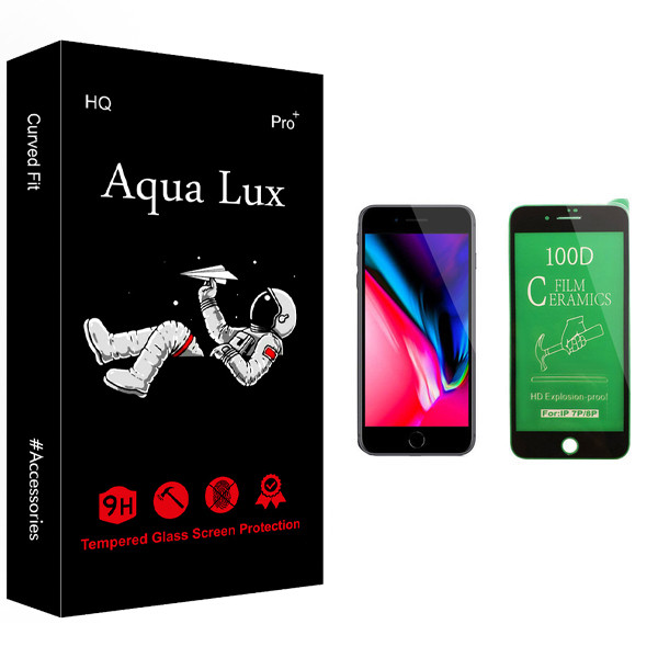 محافظ صفحه نمایش سرامیکی آکوا لاکس مدل +Pro مناسب برای گوشی موبایل اپل iPhone 7 Plus