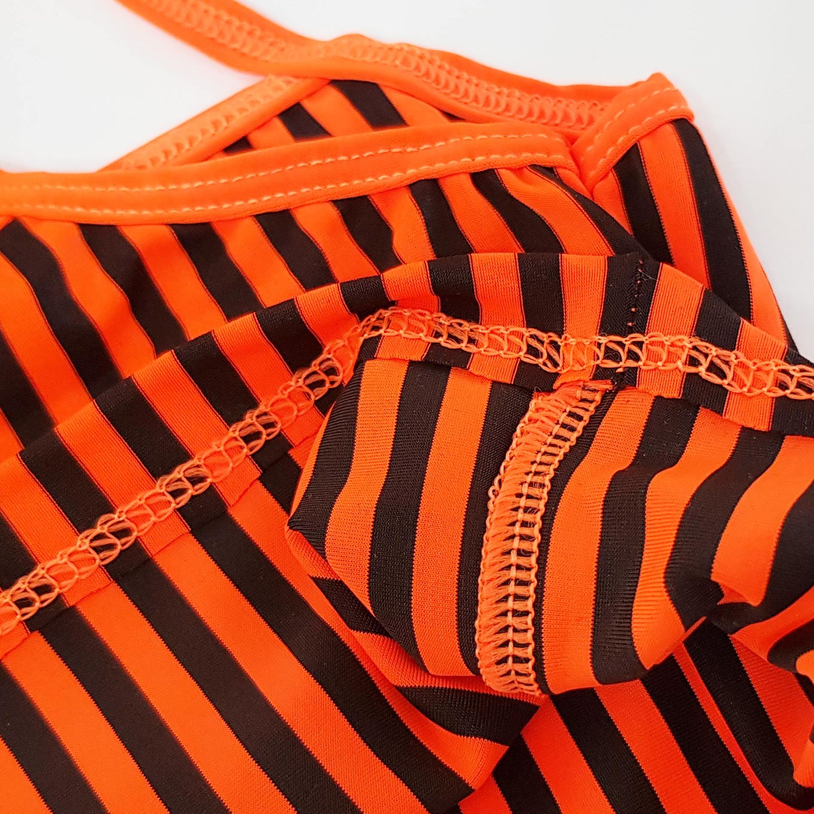 ست 3 تکه مایو دخترانه ماییلدا مدل 4409 رنگ نارنجی - - 7