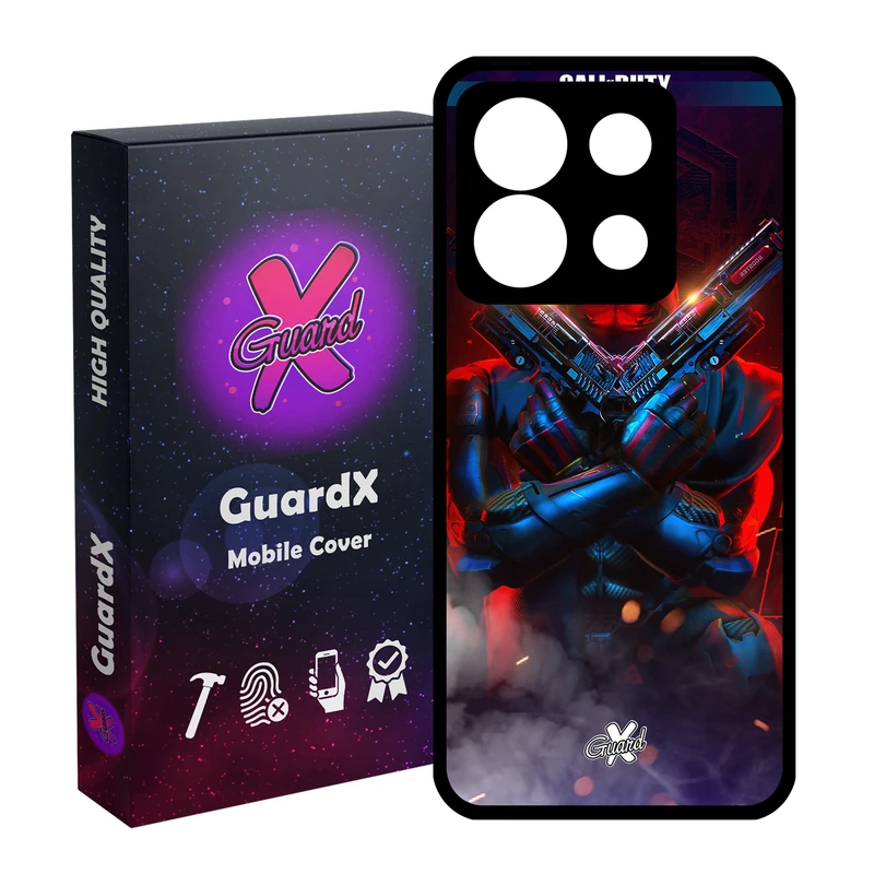 کاور گارد ایکس طرح Call Of Duty مدل Glass10388 مناسب برای گوشی موبایل شیائومی Redmi Note 13 5G