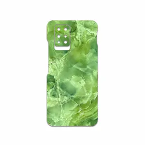 MAHOOT Green-Crystal-Marble Cover Sticker for Infinix Note 10 Pro
