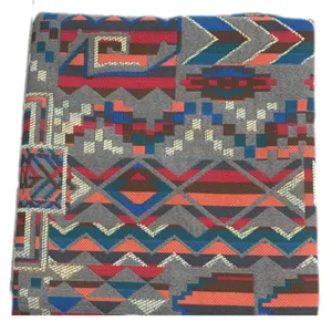 روفرشی مدل 4 نفره زیر سفره ای سرخ پوستی کد 01 زمینه طوسی