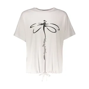 تی شرت آستین کوتاه زنانه مدل بند دار کد WB-002