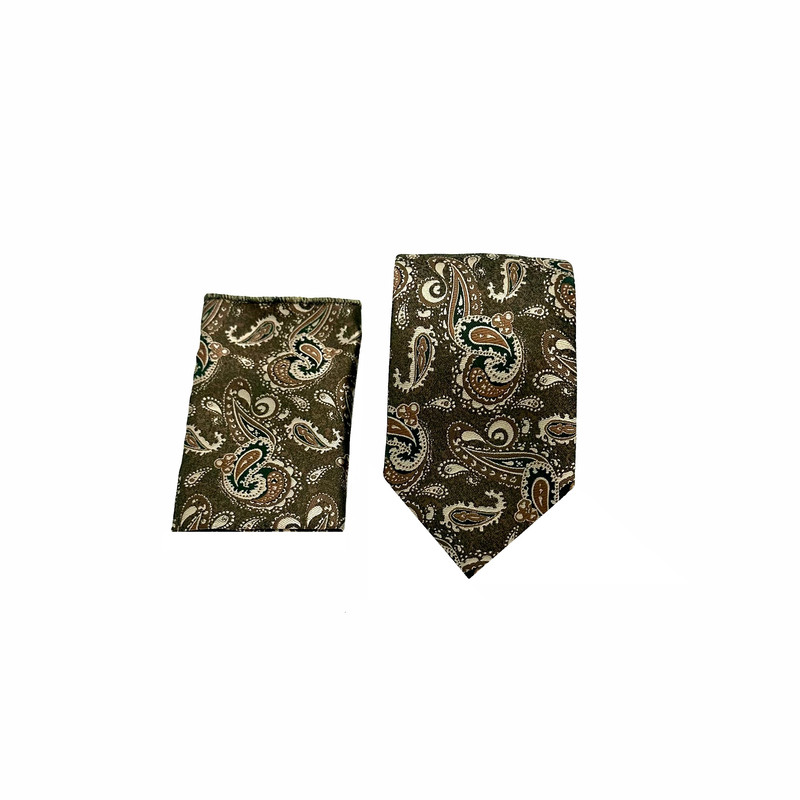 ست کراوات و دستمال جیب مردانه آریوان مدل TM9902