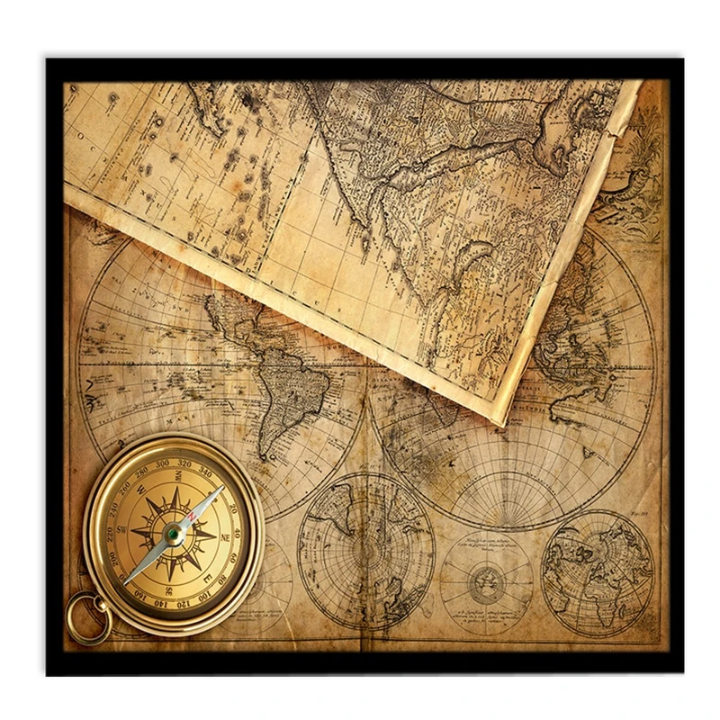 تابلو بکلیت طرح نقشه قدیمی مدل B-S1171