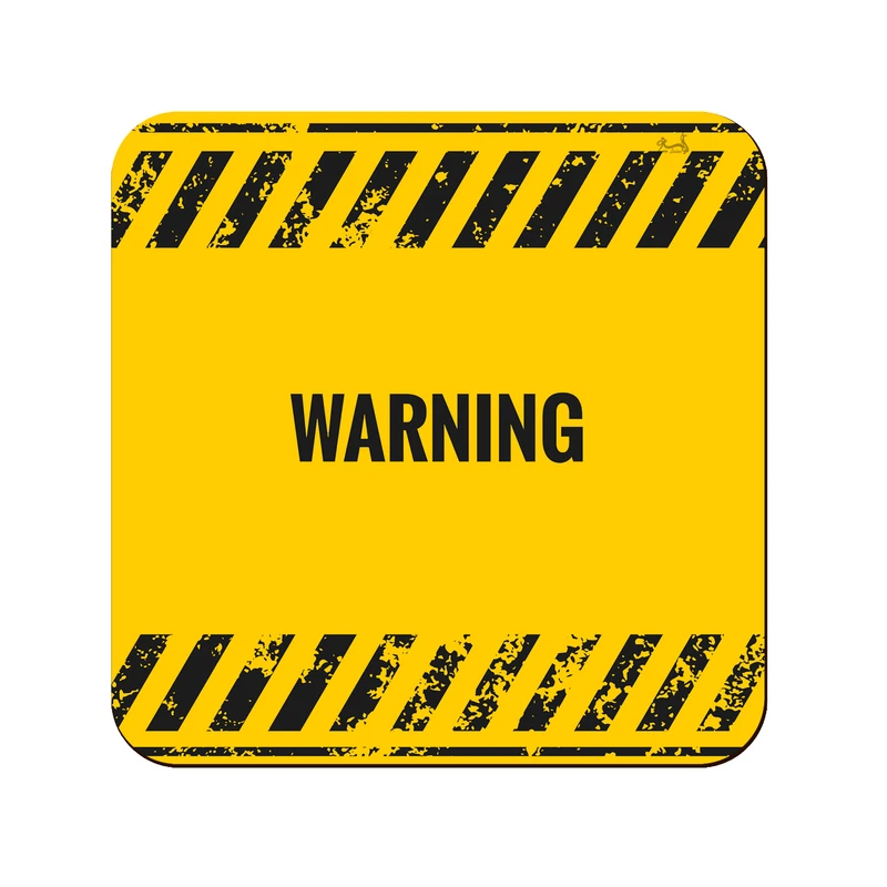 زیر لیوانی لوکسینو مدل Warning کد 75
