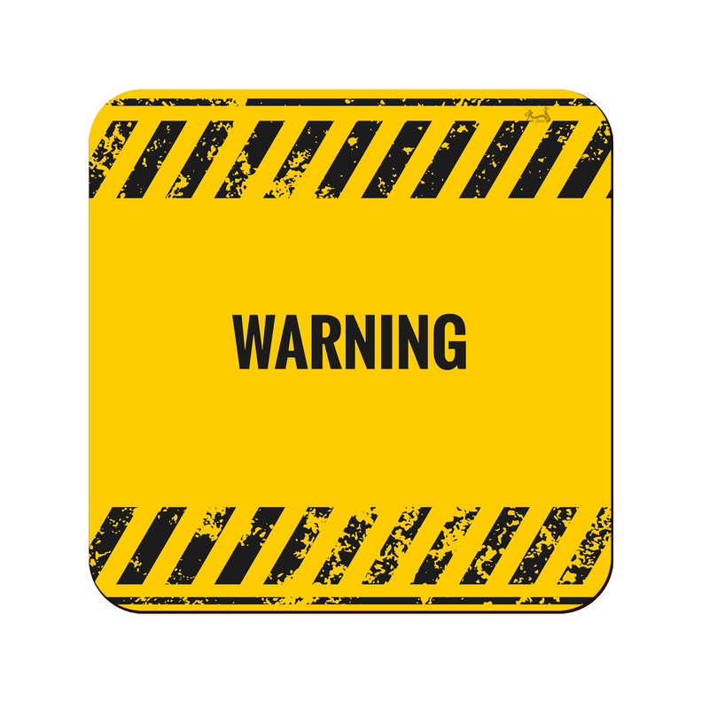 زیر لیوانی لوکسینو مدل Warning کد 75