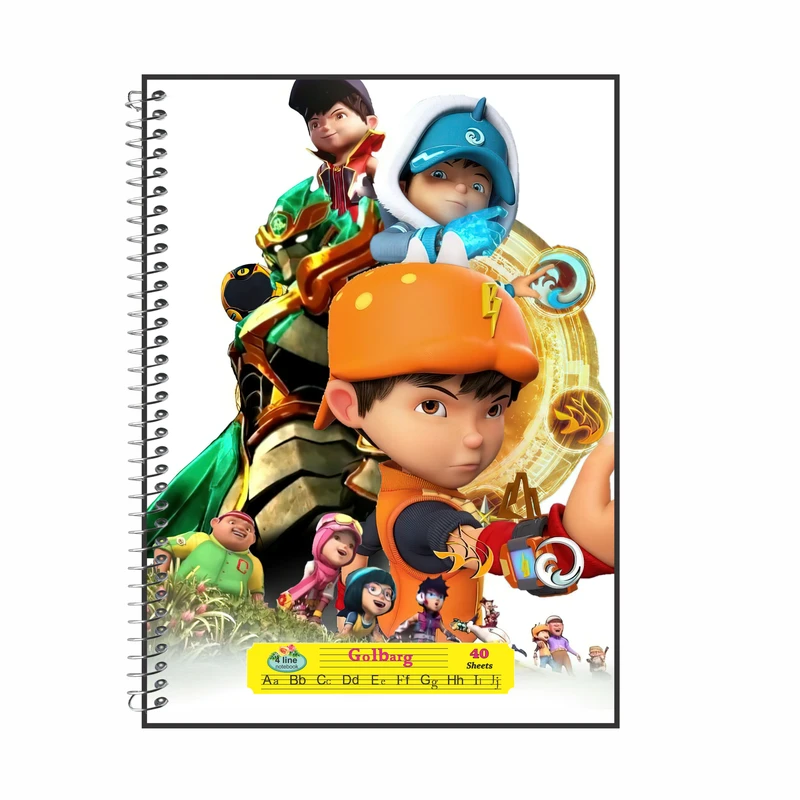 دفتر زبان 40 برگ گلبرگ طرح قهرمان کوچک کد 4524