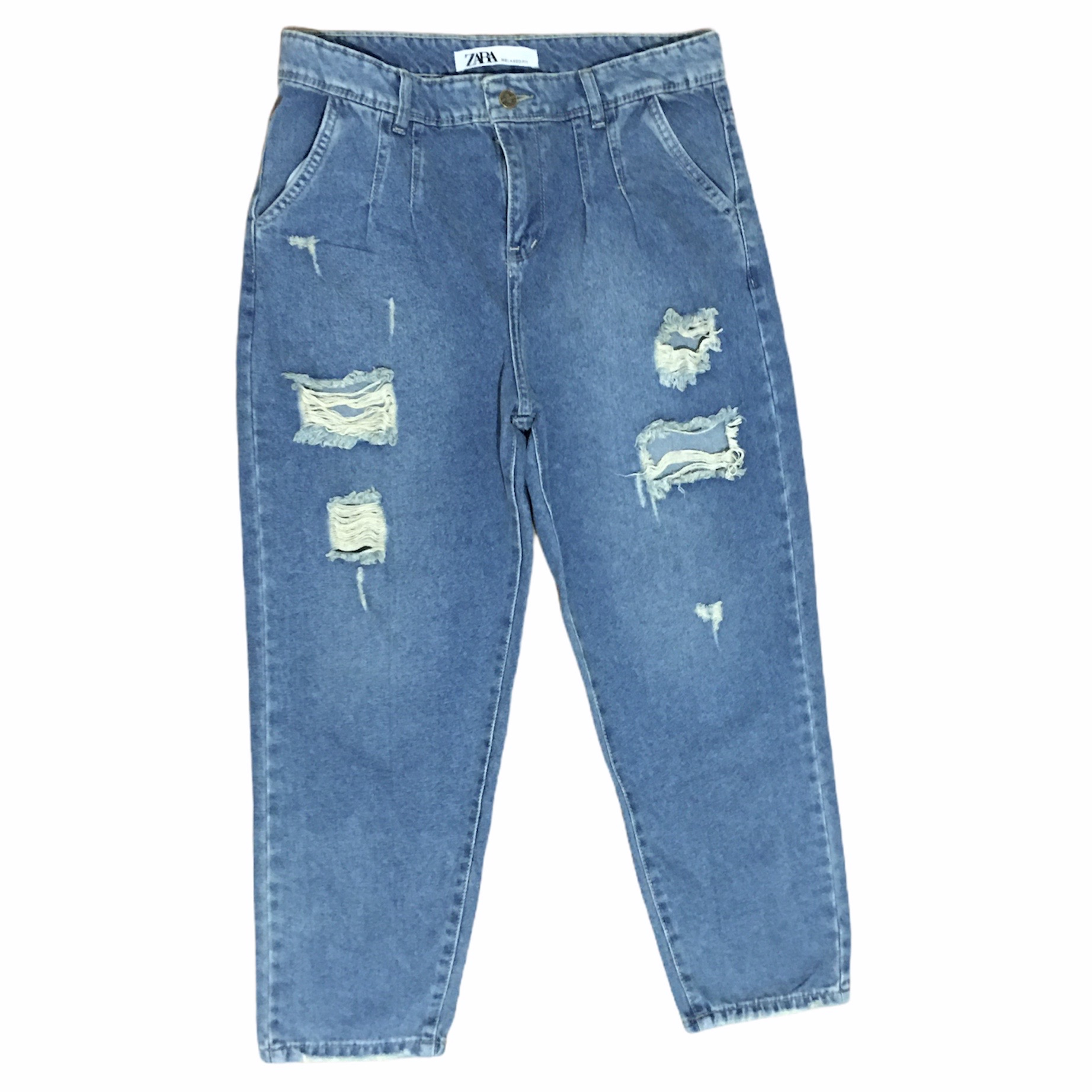 شلوار جین زنانه مدل مام فیت