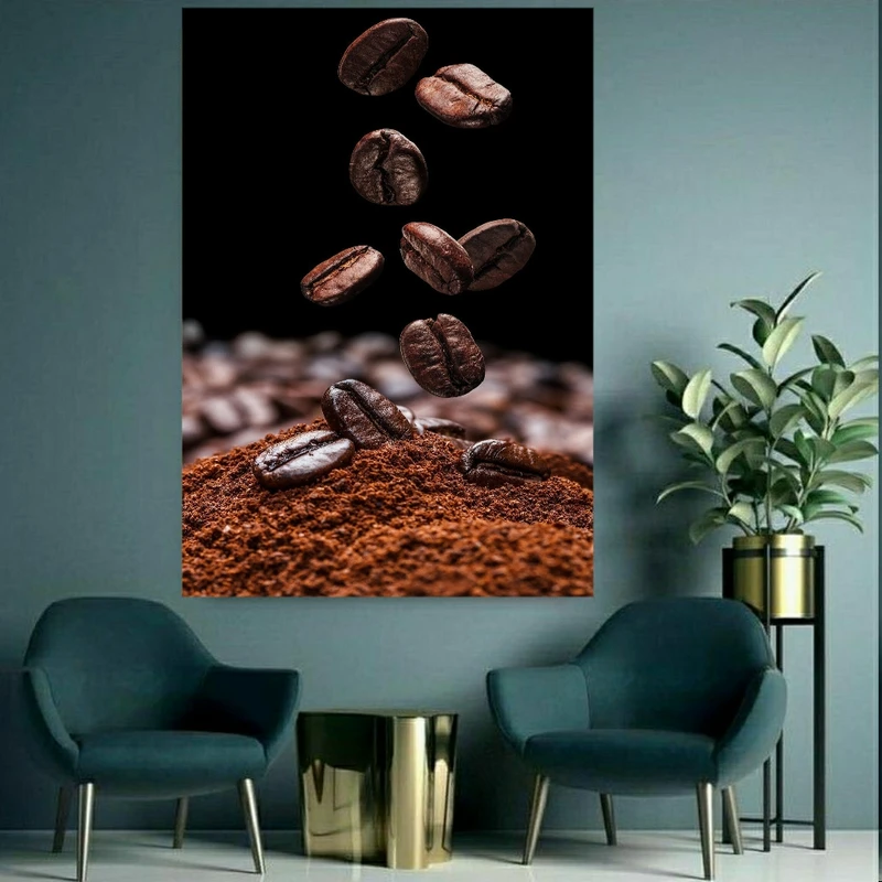 پوستر دیواری طرح دانه قهوه کد FP10203