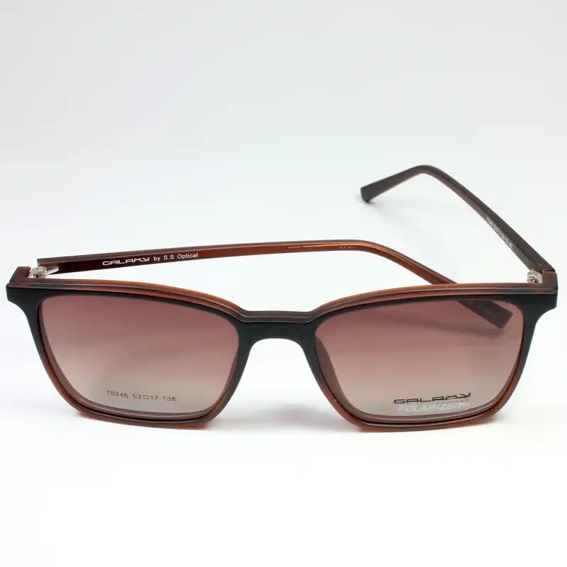 فریم عینک طبی گلکسی مدل 70246 به همراه کاور آفتابی