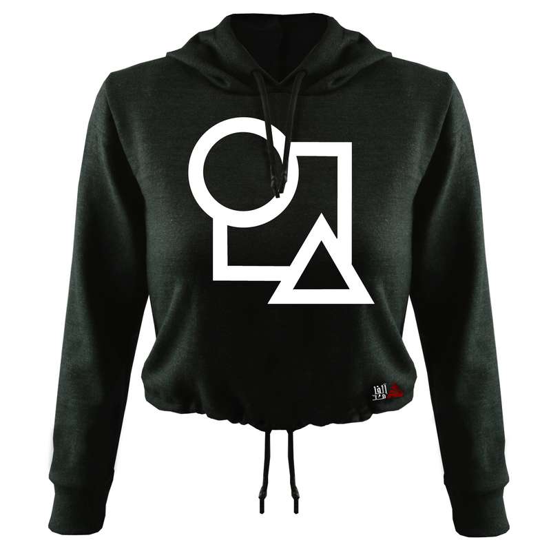 هودی زنانه مدل بازی مرکب کد T18 رنگ نوک مدادی