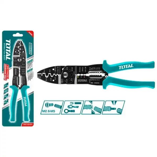 انبر پرس سر سیم توتال مدل THT15101 سایز 10 اینچ