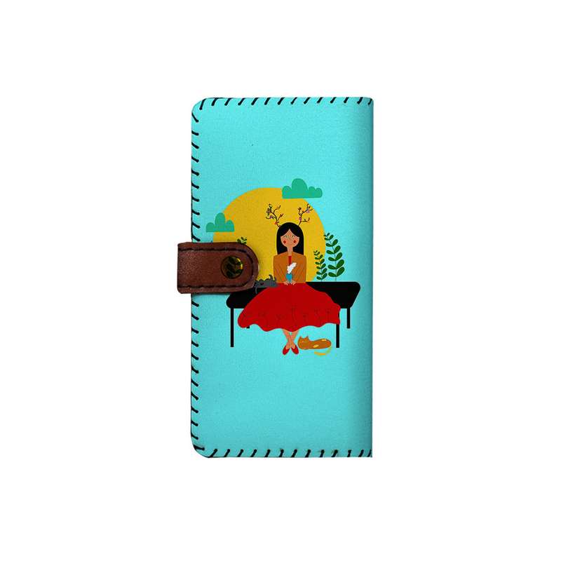 کیف پول چرمی ترمه طراحان ایده مدل بنددار کد mgs056