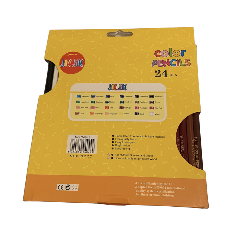 مداد رنگی 24 رنگ جیک جیک کد c-24