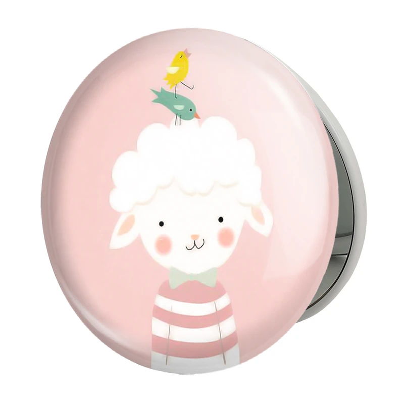 آینه جیبی خندالو طرح بره کوچولو مدل تاشو کد 5247 