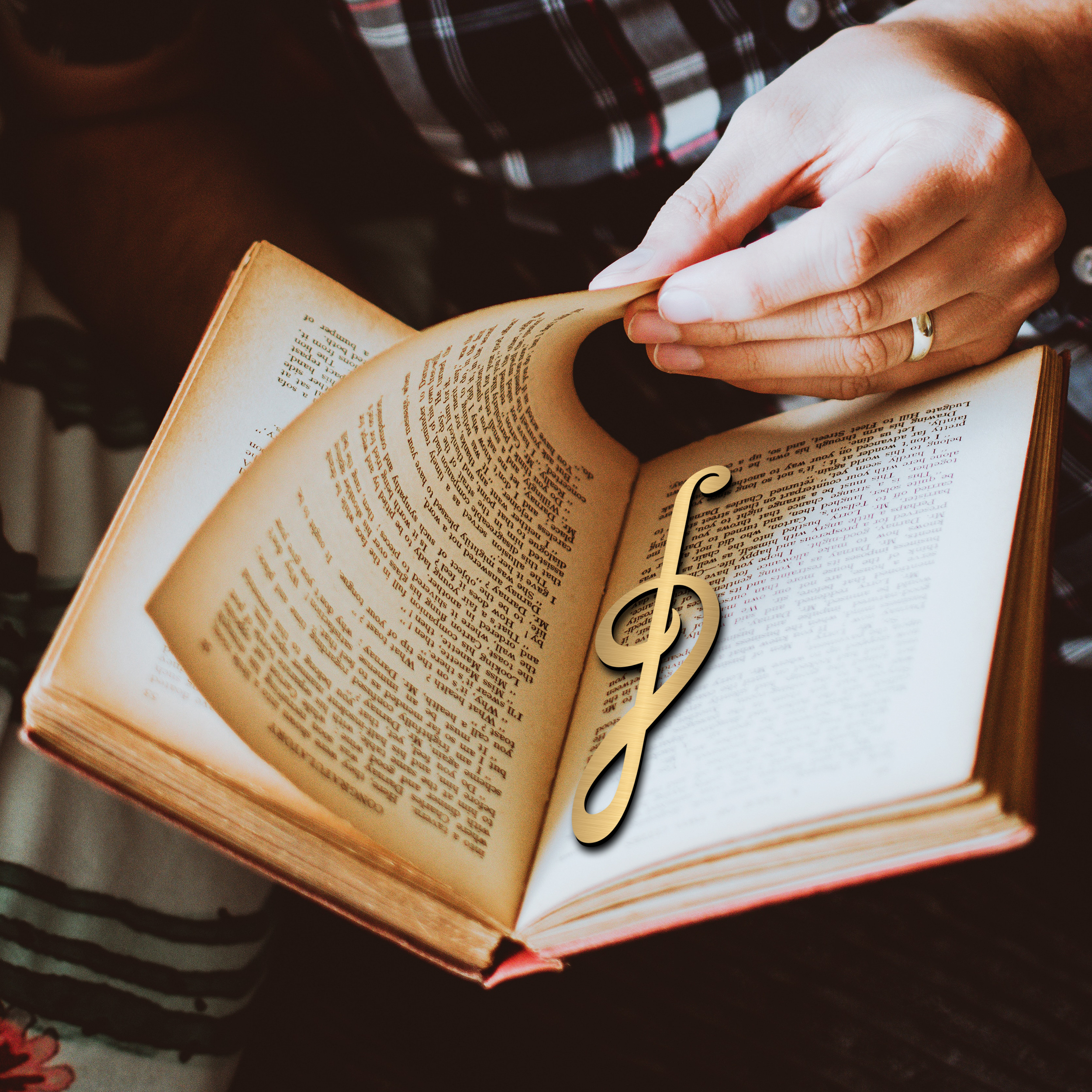 نشانگر کتاب لوکسینو مدل نت موسیقی کد Bookland_1