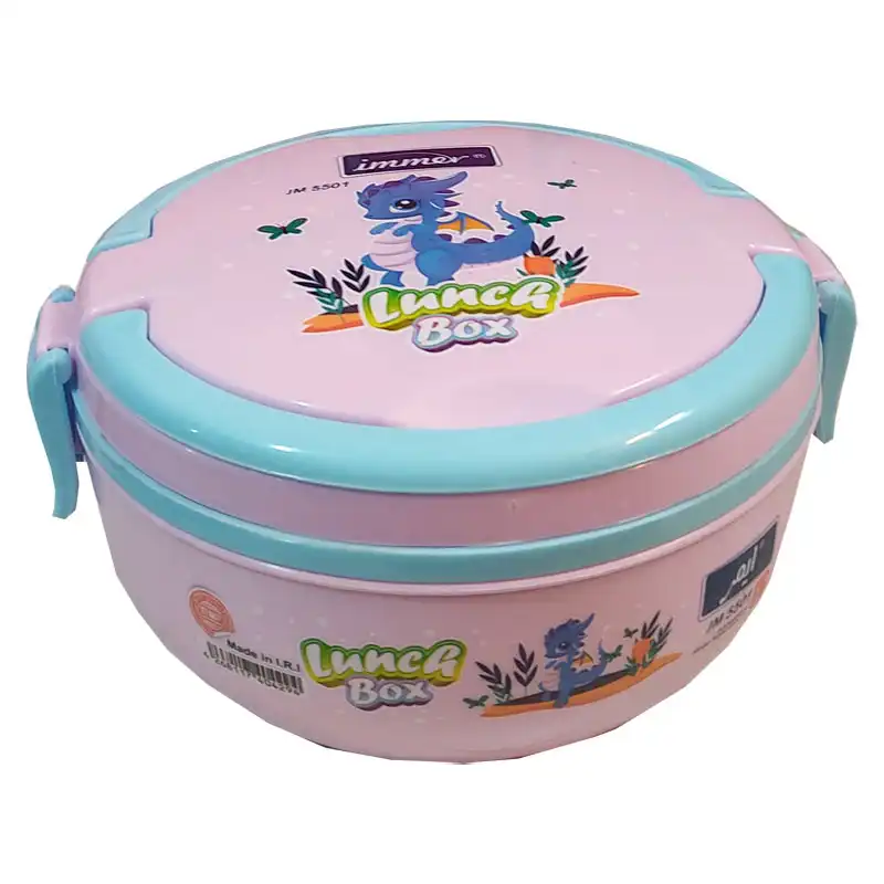 ظرف غذای کودک ایمر طرح دایناسور کد JM5501 مجموعه 4 عددی