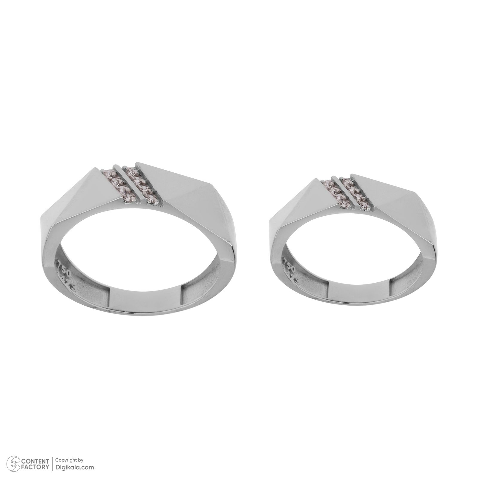 ست حلقه طلا 18 عیار زنانه و مردانه مایا ماهک مدل MR1361 -  - 2