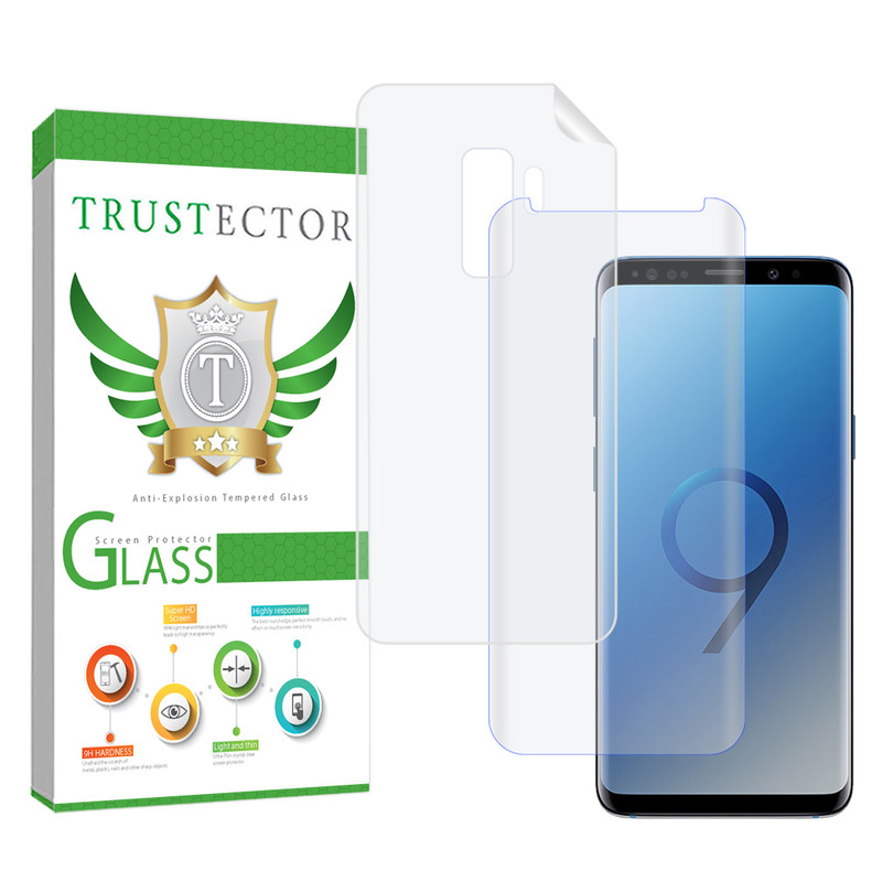 محافظ صفحه نمایش تراستکتور مدل UVNANOMTBT مناسب برای گوشی موبایل سامسونگ Galaxy S9 Plus به همراه محافظ پشت گوشی