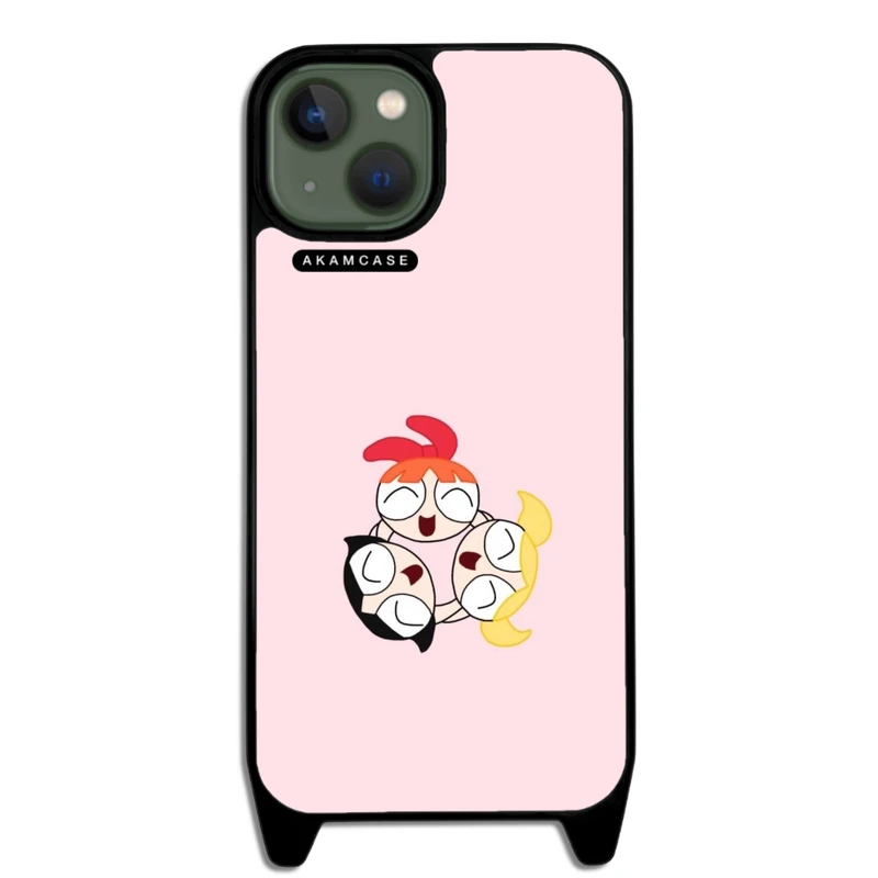 کاور آکام مدل AMCWLA13-POWERPUFF GIRLS2 مناسب برای گوشی موبایل اپل iPhone 13