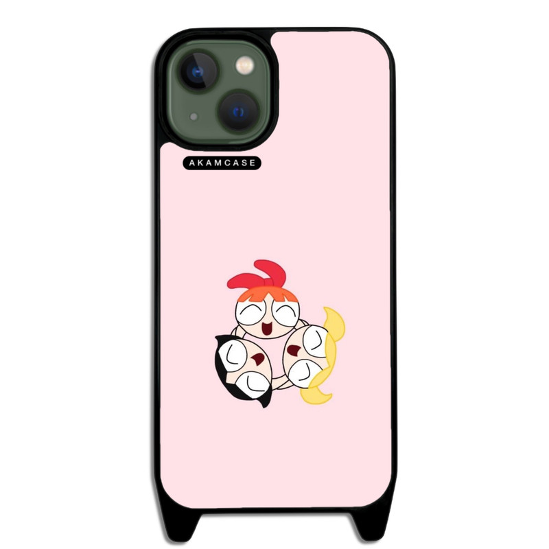 کاور آکام مدل AMCWLA13-POWERPUFF GIRLS2 مناسب برای گوشی موبایل اپل iPhone 13