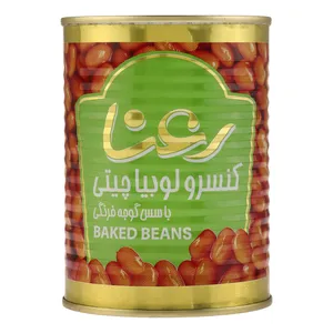 کنسرو لوبیا چیتی با سس گوجه فرنگی رعنا - 400 گرم