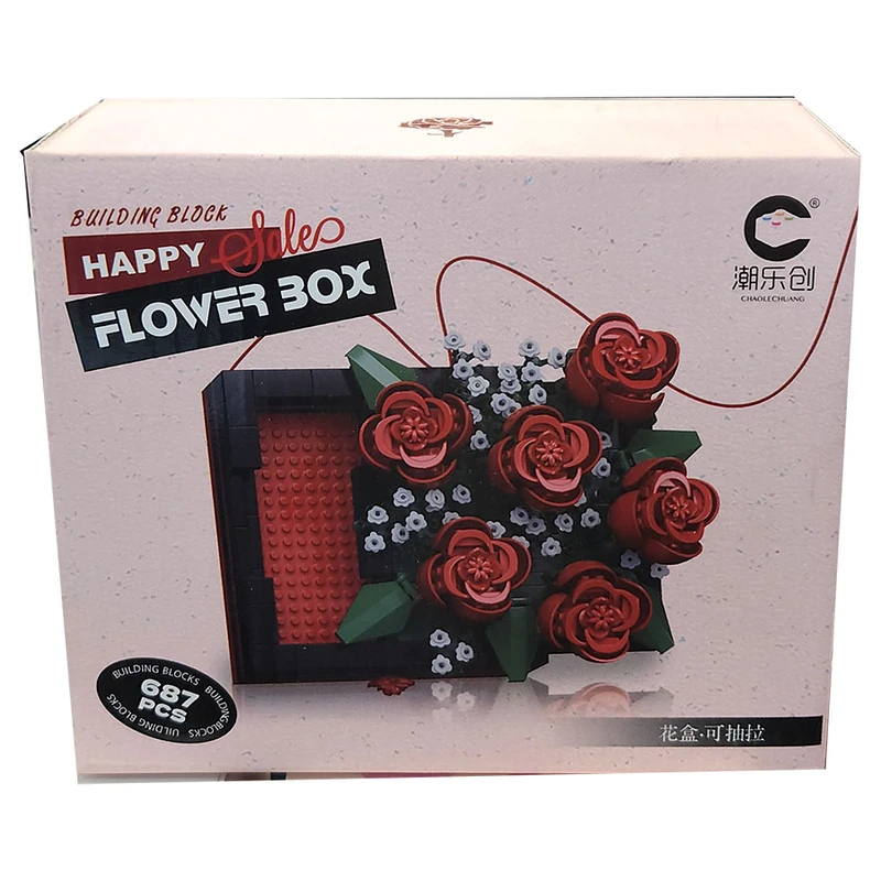ساختنی 687 تکه سی مدل Happy Flower Box
