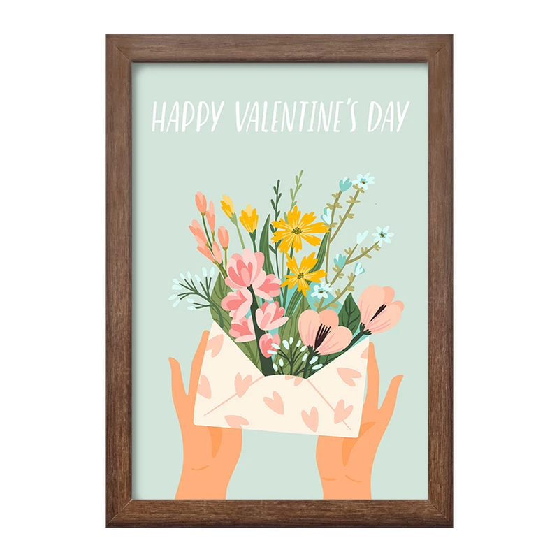 تابلو خندالو طرح نامه گل گلی کد 8378