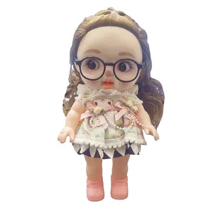 عروسک مدل عینکی بیبی لاولی طرح هدبند خرگوشی کد 1214 ارتفاع 27 سانتی متر  