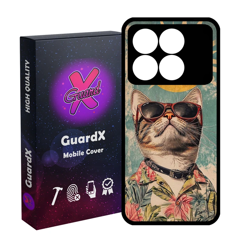 کاور گارد ایکس طرح گربه مدل 11100 مناسب برای گوشی موبایل شیائومی Poco X6 Pro 5G / Redmi K70E