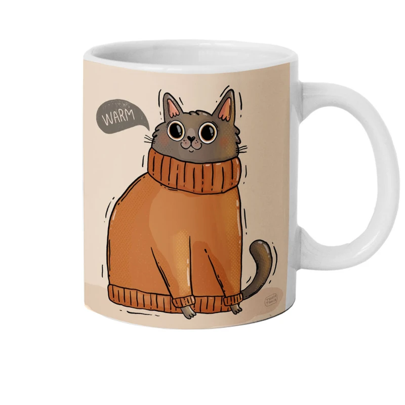 ماگ هومرو طرح گربه فانتزی مدل M821