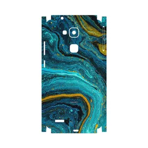 MAHOOT Turquoise marblewith golden streaks-FullSkin Cover Sticker for Huawei Mate 7