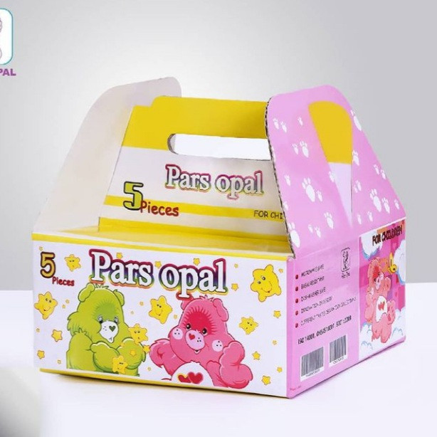 سرویس غذاخوری 5 کودک پارس اپال طرح خرس کد 759