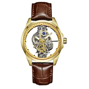 ساعت مچی عقربه‌ای مردانه مدل پشت شیشه ای موتور پیدا بین باند