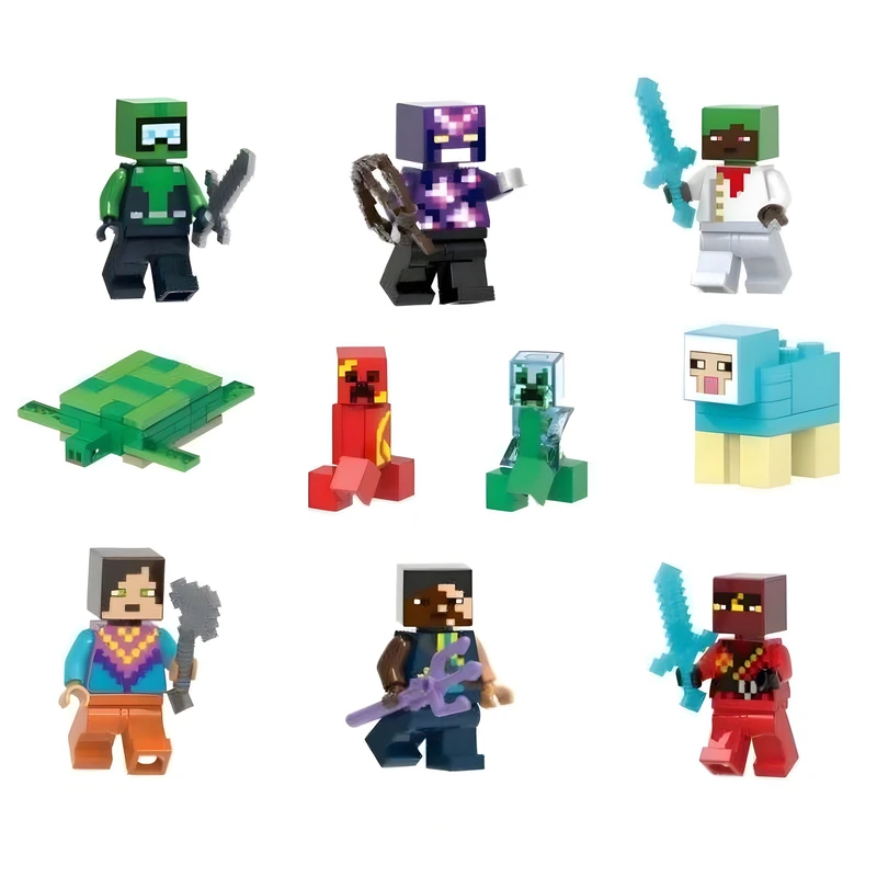 اکشن فیگور مدل ماینکرافت کد 9047 مجموعه 10عددی