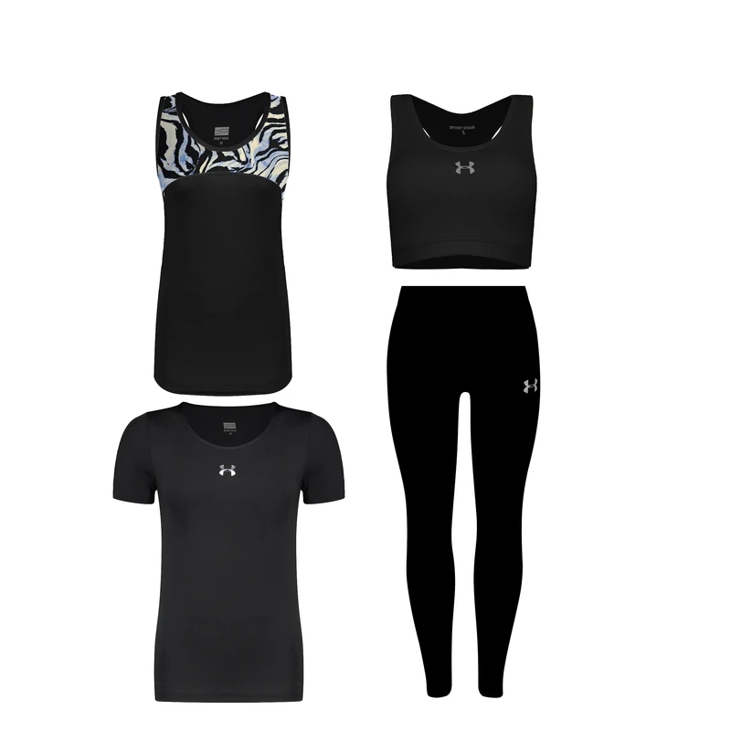 ست چهار تکه لباس ورزشی زنانه مدل 4101-7101-1801-3601