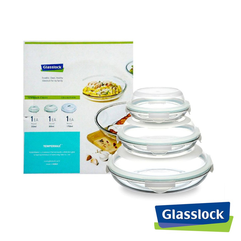 ظرف نگهدارنده گلس لاک مدل GL350 مجموعه 3 عددی