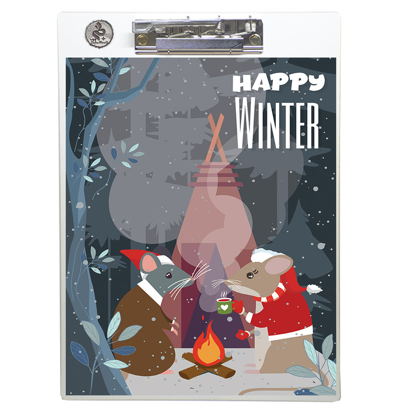 تخته شاسی طه چوب  مدل Cold mice01 سایز A4