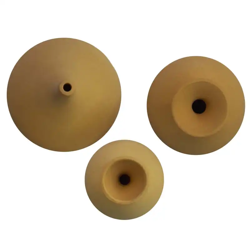 گلدان سفالی خام مدل فرندز کد VCL-222 مجموعه 3 عددی