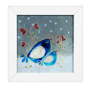 تابلو ویترای طرج گنجشک ها کد 767