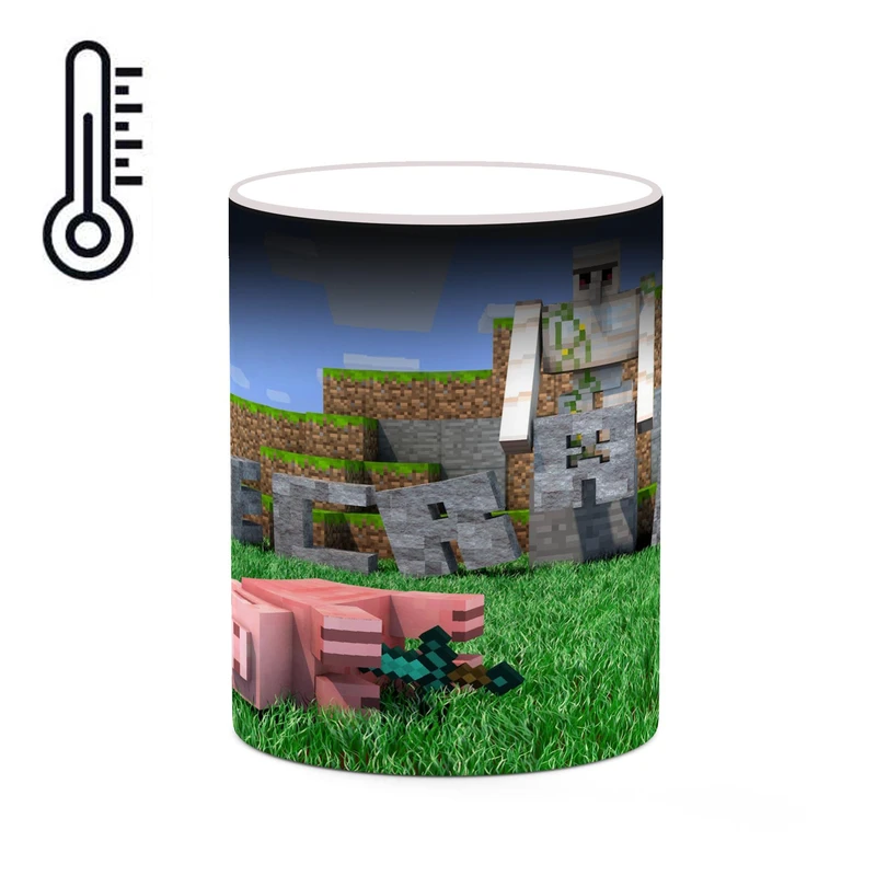 ماگ حرارتی کاکتی طرح ماینکرافت minecraft مدل mgh41418