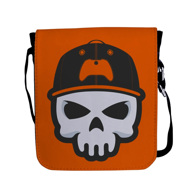 کیف رودوشی زیگ زاگ طرح Skull game کد 8249