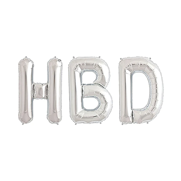 بادکنک فویلی مدل HBD  کد 6114729 مجموعه 3 عددی