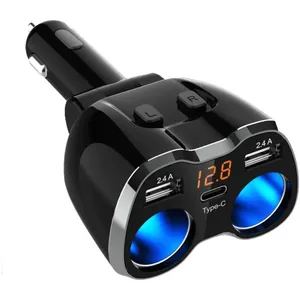 شارژر فندکی 120 وات گرین لاین مدل MULTI PORT GNMULTPCKT