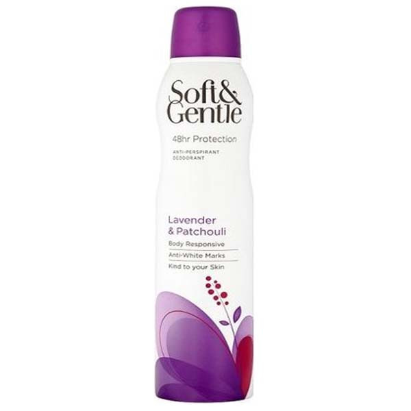 اسپری ضد تعریق زنانه سافت اند جنتل مدل Lavender & Patchouli حجم 250 میلی لیتر