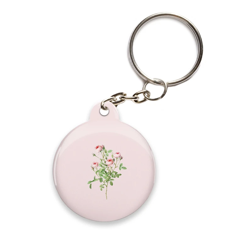 تگ NFC حس آمیزی طرح جاکلیدی popl مدل گل رز صورتی