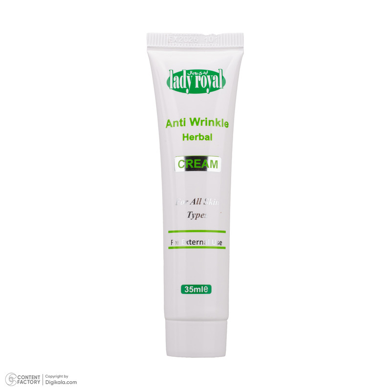 کرم ضد چروک لیدی رویال مدل Herbal حجم 35 میلی لیتر