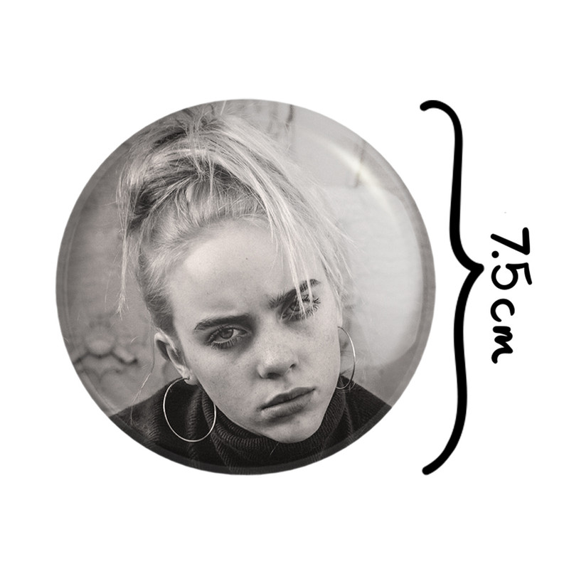 آینه جیبی خندالو مدل بیلی آیلیش Billie Eilish  کد 2767